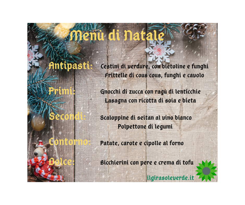 Menù di Natale Vegano